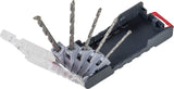 kwb POWER-BOX Set, 3 Bohrer-Kasetten im Vorteilspack, Metall-Bohrer, Holz-Bohrer und Stein-Bohrer m. je 5 Bohrern