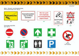 Parkplatz Reservierungsschild Reserviert 110 x 520 mm Aluminuim weiß