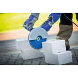 LUX Diamanttrennscheibe Universal Ø 180 mm für weiche bis mittelharte Materialien | Bohrung 22,23 mm | Für Steine, Baumaterialien, Dachziegel und Pflastersteine