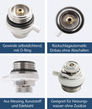Sanitop-Wingenroth Automatik-Entlüftungsventil für Heizkörper | Automatisches Entlüftungsventil für Heizung | 2er-Set | ½-Ventil | Quellscheiben | Edelstahl und vernickeltes Messing | 27461 6, 27x26,5 mm