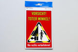 Aufkleber 'Vorsicht! - Toter Winkel!' 200 x 140 mm