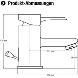 Cornat Einhebelarmatur "Izola" - Hochwertiger Messingkörper - verchromt / Einhebelmischer / Badearmatur / Brausearmatur / Waschtischarmatur / Spültischarmatur