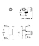Grohe WAS | Sicherungstechnik - Ventil | "Batterie" verchromt