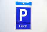 Aufkleber 'Parken Privat' 210 x 140 mm