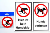 Leinenpflicht für Hunde! 150 x 250 mm Warn- Hinweis- und Verbotsschild PST-Kunststoff