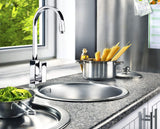 Cornat Spültisch-Einhebelarmatur "Kelu" - Hochwertiger Messingkörper - verchromt - Hoher & schwenkbarer Auslauf / Hochdruck-Armatur / Küchenarmatur / Wasserhahn / KEL5
