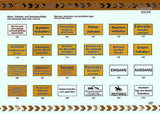 Notausgang 105 x 297 mm nachleuchtend Schild PST-Kunststoff