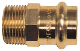 Cornat Press-Übergangs-Nippel, rotguss mit 1 Außengewinde mit 1 Muffe, A 18 mm, B 1/2Zoll , 1 Stück, T65431812B