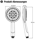 Cornat Handbrause "Nereto" – verchromt – 126 mm Kopfdurchmesser