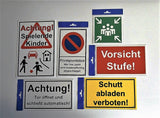 Parken verboten 150 x 250 mm Warn- Hinweis- und Verbotsschild PST-Kunststoff