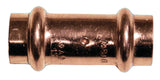 Cornat Press-Muffe, Kupfer mit 2 Muffen, A 15 mm, 1 Stück, TP654015B