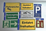 Fluchtweg Pfeil rechts unten Nachleuchtend 300 x 150 mm Warn- Hinweis- und Verbotsschild PST-Polystyrol