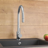 Cornat Spültisch-Einhebelarmatur "Kirna" - Mit Touch - Druckguss & Messing verchromt - Ausziehbare Schlauchbrause & 360° schwenkbarer Auslauf / Hochdruck-Armatur / Küchenarmatur / Wasserhahn / KIRT53