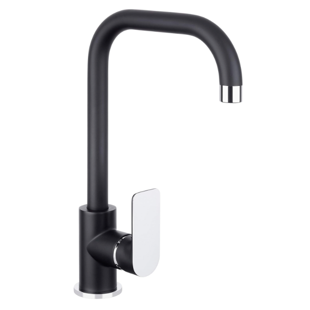 Cornat Spültischarmatur "NOIR ROUND" (schwarz/chrom)