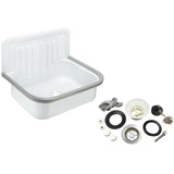 Cornat Stahl-Ausgussbecken mit Zubehör-Set   