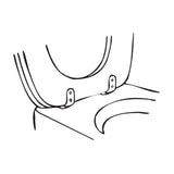 Cornat WC-Sitz-Scharnier mit Befestigung   