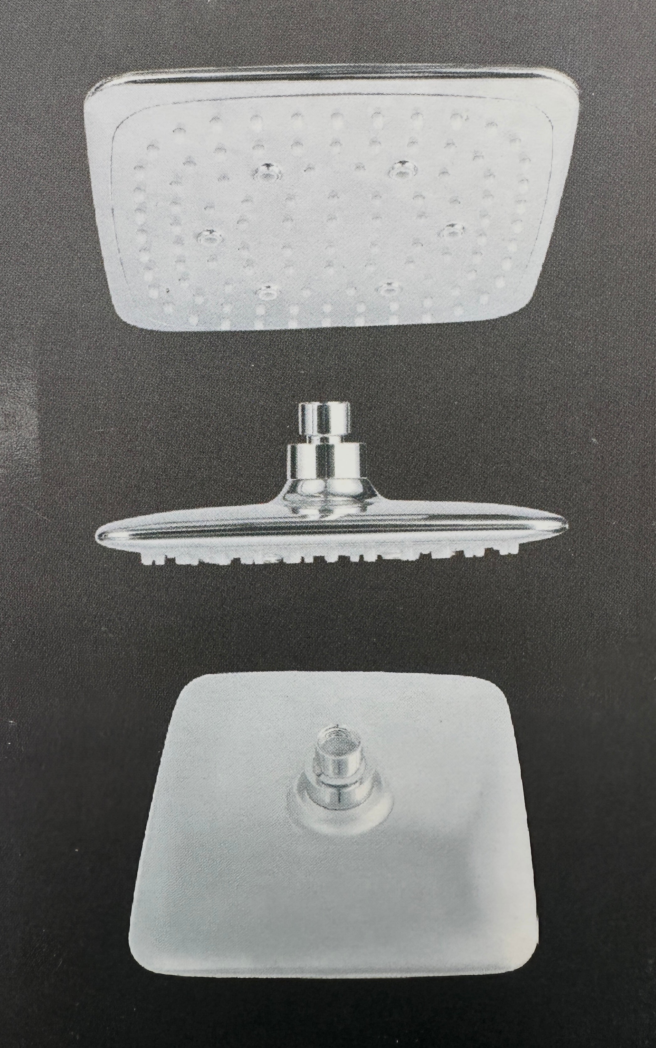 CORNAT Kopfbrause TECBW3433 – 3 Strahlarten