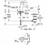 GROHE "Concetto" Waschtisch-Einhebelmischer (chrom)   