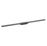 Hansgrohe "RainDrain Flex" Duschrinne Fertigset (1200mm, brushed black chrome)   