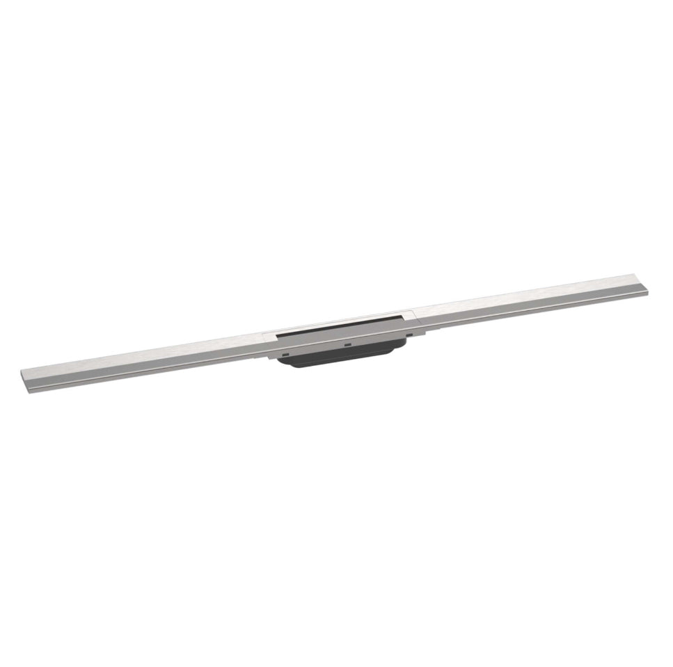 Hansgrohe "RainDrain Flex" Duschrinne Fertigset (1200mm, brushed steel)   