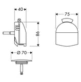 Hansgrohe "Exafill" Fertigset (chrom)   