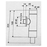 Schell Schellomat "Basic" Vorwand WC-Spülarmatur   