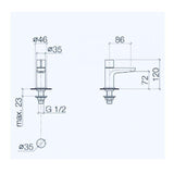 Villeroy & Boch "Subway" Standventil (chrom)   